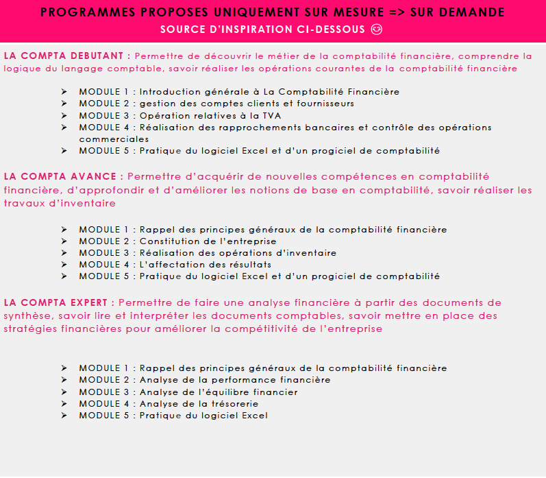 formation comptabilite